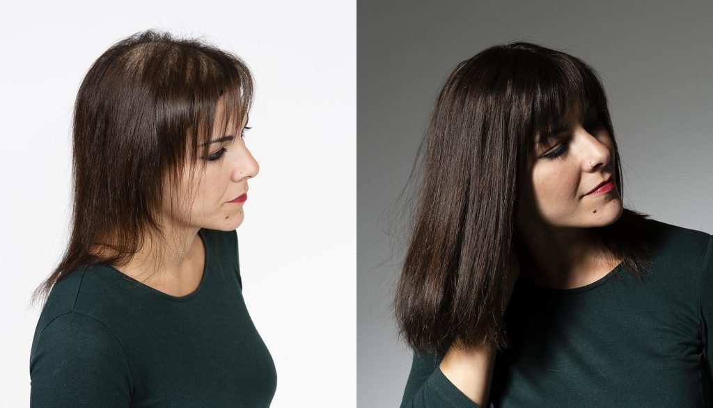 diradamento dei capelli donna