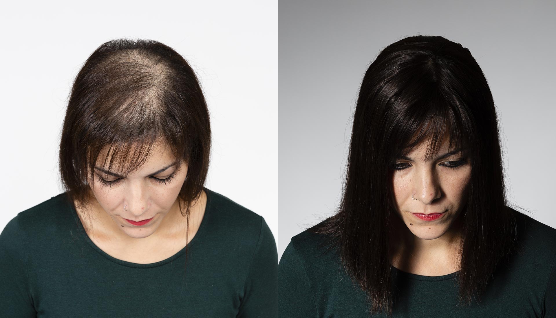 diradamento dei capelli donna