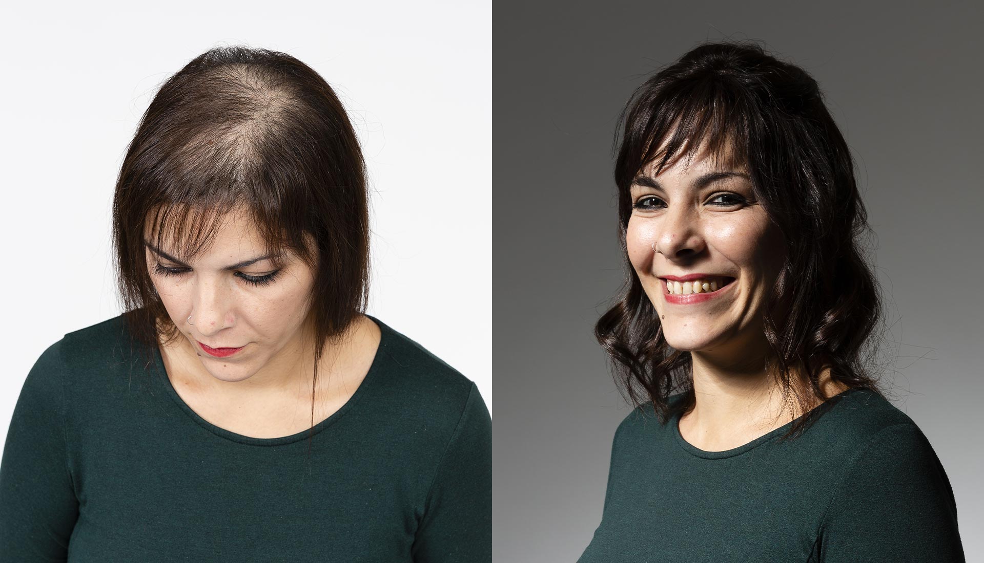 diradamento dei capelli donna